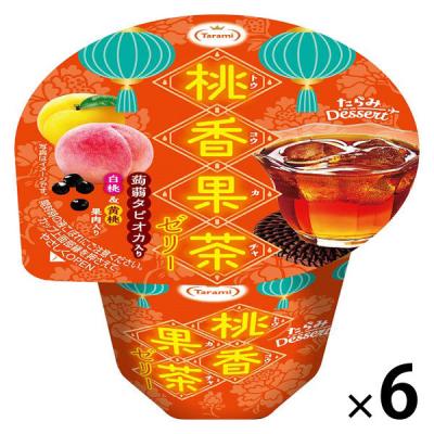 LOHACO - Dessert桃香果茶ゼリー（トウコウカチャ） 6個 たらみ ゼリー