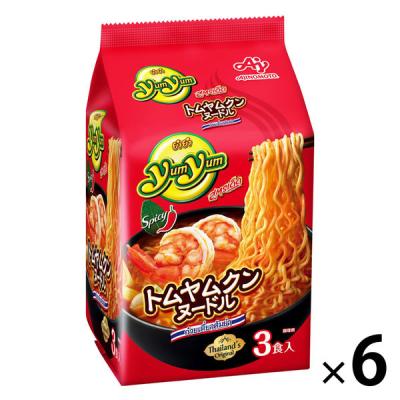 LOHACO - YumYum トムヤムクンヌードル 1セット（1袋(3食入)×6） 味の素