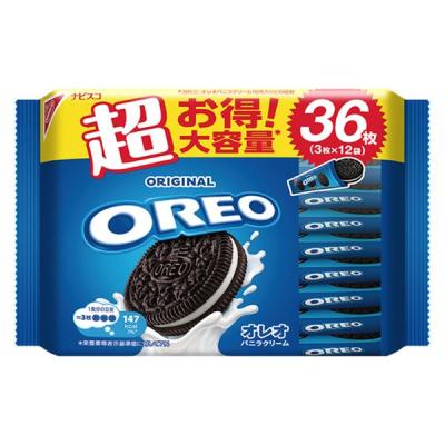 LOHACO - オレオ メガパック バニラクリーム 36枚 1袋 モンデリーズ
