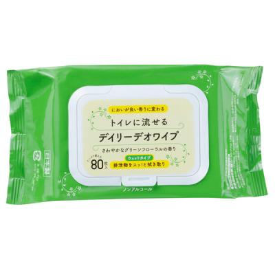 アルケア　デイリーデオワイプ　　1袋（80枚×3個）【ストーマケア・消臭・おしりふきにも】