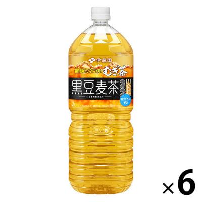 伊藤園 健康ミネラルむぎ茶 黒豆麦茶 2L 1箱（6本入）