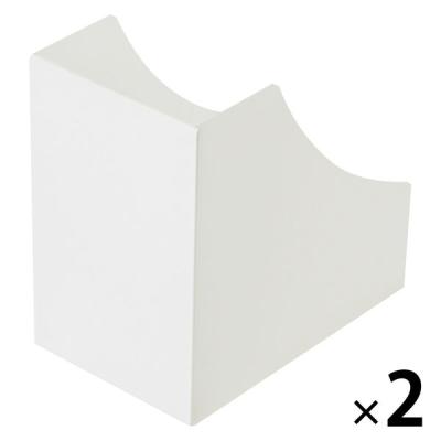 【アウトレット】ナカバヤシ シンプルラインミニ ミニスタンドE6 ホワイト FBーMP6ーWH 1セット（2個）