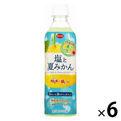 【アウトレット】えひめ飲料　POM　塩と夏みかん　490ml　1セット（6本）