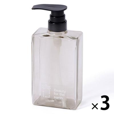 【LOHACO・アスクル限定】詰め替えボトル 500ml RECT 500 3個　PET 詰替ボトル　オリジナル オリジナル