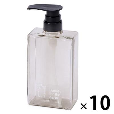 【LOHACO・アスクル限定】詰め替えボトル 500ml RECT 500 10個　PET 詰替ボトル　オリジナル オリジナル