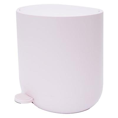 【アウトレット】アポロジャパン ゴミ箱 5L ペダル式 フタ付 静音 ミルキーピンク FBーC23ー05ーPK1 1個
