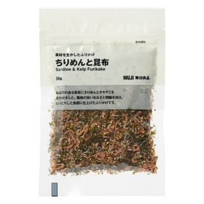 無印良品 素材を生かしたふりかけ ちりめんと昆布 ５０ｇ 良品計画
