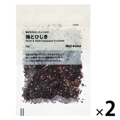 無印良品 素材を生かしたふりかけ 梅とひじき ５５ｇ 1セット（1袋×2） 良品計画