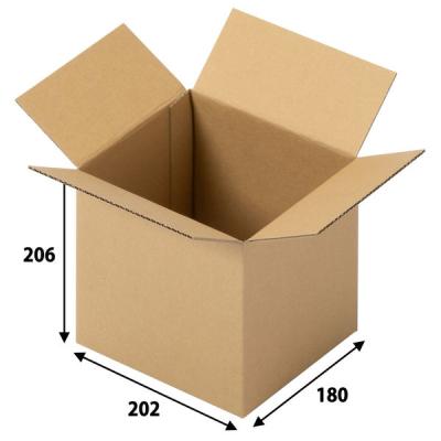 【60サイズ】現場のチカラ 1100×800カゴ台車積載向けダンボール 1段：20箱 202×180×206mm 1梱包（20枚） オリジナル