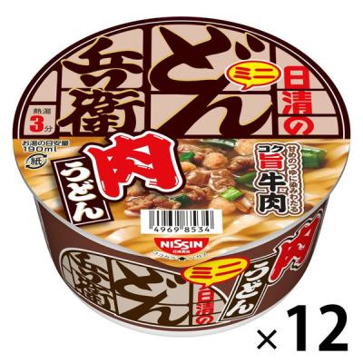 日清のどん兵衛　肉うどんミニ　1セット(1個×12) 日清食品