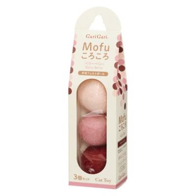 Mofu ころころ ベリーベリー 羊毛フェルトボール 1箱（3個セット）エイムクリエイツ 猫 おもちゃ