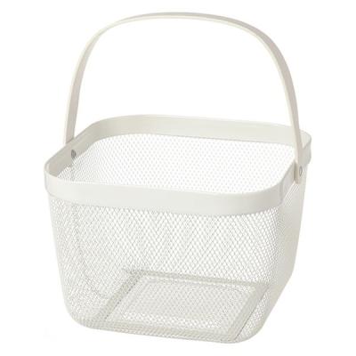 LOHACO - ハンドルワイヤーバスケット アイボリー LAKOLE/ラコレ
