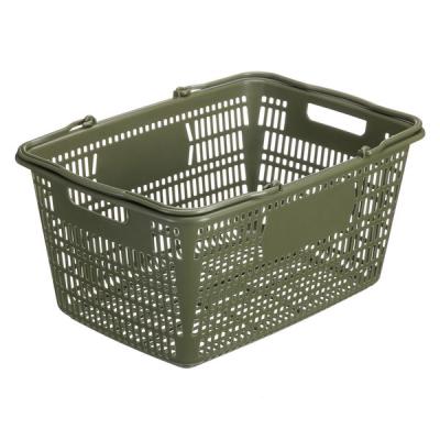現場のチカラ　買い物カゴ 28.8L　幅515×奥行358×高さ252mm　カーキ　1個 オリジナル