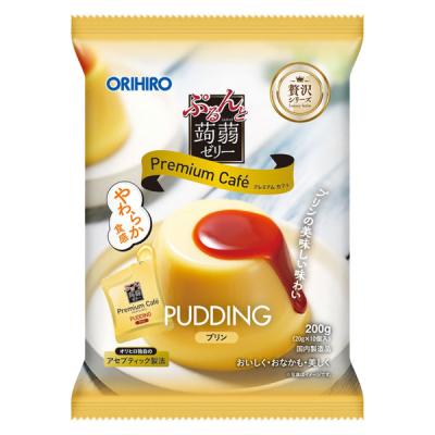 【アウトレット】ぷるんと蒟蒻ゼリー プレミアムカフェ プリン 1セット（1袋（10個入）×3） オリヒロ　こんにゃくゼリー　ミニパウチタイプ