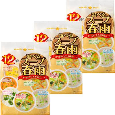 インスタントスープ 選べるスープ春雨12食 3袋 ひかり味噌　