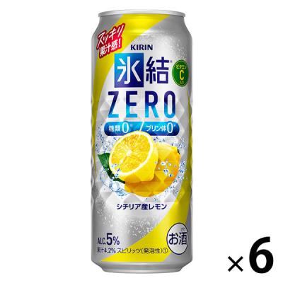 LOHACO - レモンサワー チューハイ 氷結 ZERO シチリア産レモン 500ml 6本