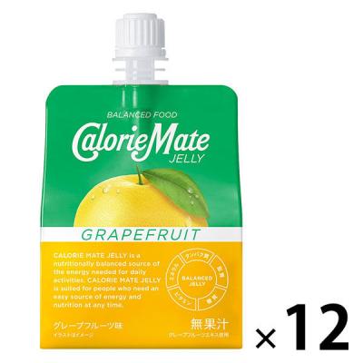 カロリーメイトゼリー　ライム＆グレープフルーツ味　1セット（1個（215g）×12）　バランス栄養食　大塚製薬