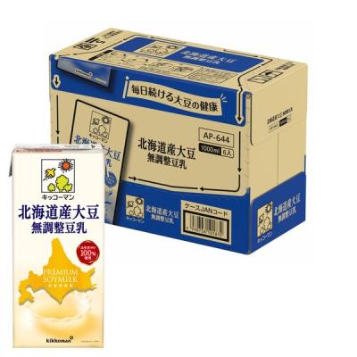 キッコーマン 北海道産大豆無調整豆乳 1000ml 1箱（6本入）