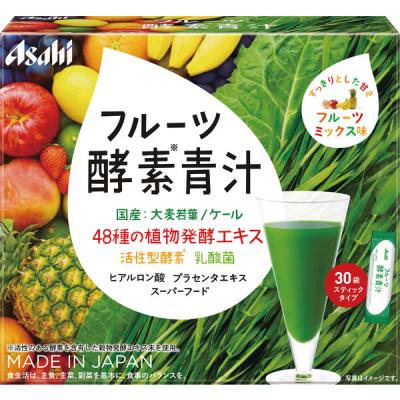 LOHACO - フルーツ酵素青汁 30袋 1箱 アサヒグループ食品 青汁