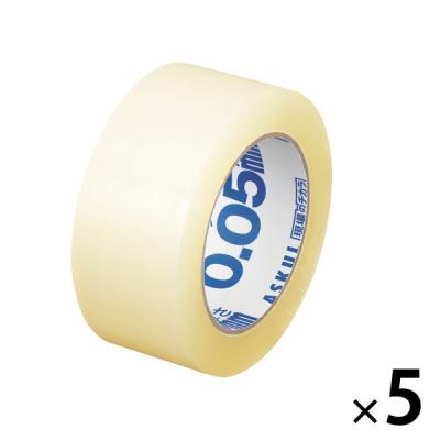 アスクル 軽梱包用OPPテープ100m巻(5巻入り) 1パック(5巻入) オリジナル