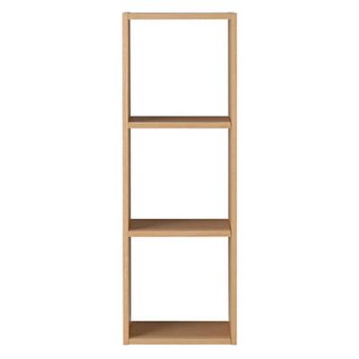 LOHACO - 無印良品 スタッキングシェルフ 3段 オーク材 幅42×奥行28.5