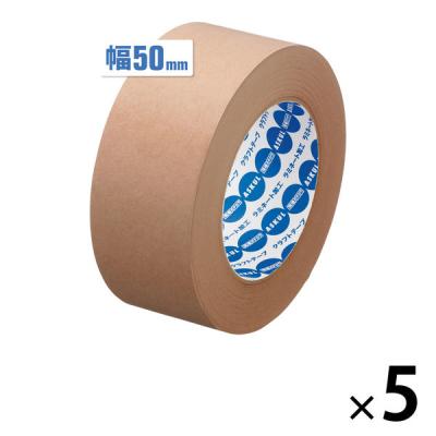 アスクル クラフトテープスーパーエコノミー5巻パック 1セット(1パック(5巻入)×5) オリジナル