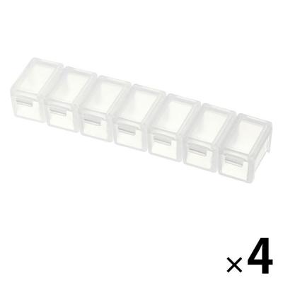 良品計画 8640881/PPつなげて使えるピルケース 8640881 1セット(1個×4)