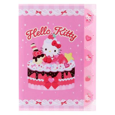 サンスター文具 ダイカットクリアファイル 5ポケット Y2Kホイップ ハローキティ S2175754 1個