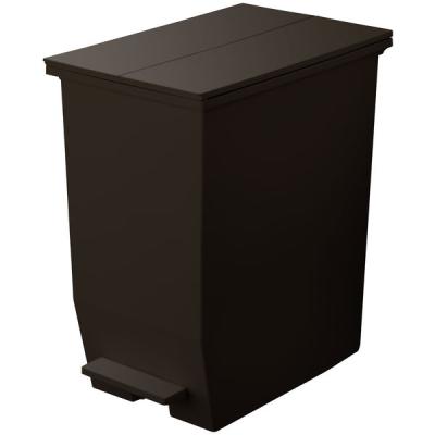 リス 抗菌 バイオ 棚下で使えるペダルダストボックス45L ダークブラウン GGYA307 1台 オリジナル