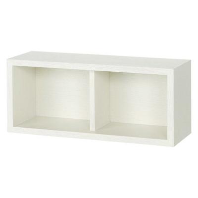 無印　壁に付けられる家具箱　オーク材突板　4点セット LOHACO - 無印良品 壁に付けられる家具箱 オーク材突板 ライトグレー