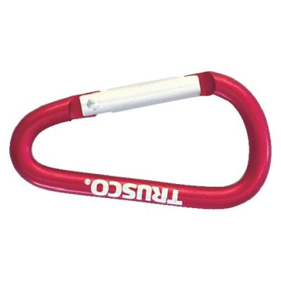 トラスコ中山 TRUSCO カラビナ 線径5mm×50mm レッド TKN550R 1個