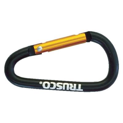 トラスコ中山 TRUSCO カラビナ 線径5mm×50mm ブラック TKN550BK 1個
