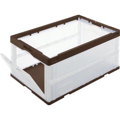 アスクル 75L短辺扉付き折りコン ブラウン CB-76NRカタトビラ 1個 オリジナル