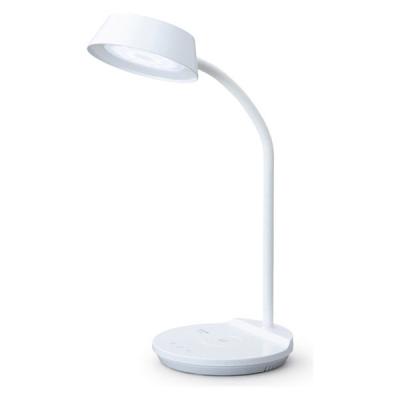 【アウトレット】アイリスオーヤマ LEDデスクライトQi充電シリーズ 平置きタイプ 調光・調色 ホワイト LDL-QFDL-W 1台