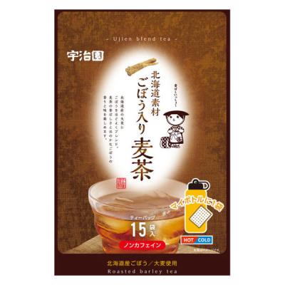 宇治園 北海道素材 ごぼう入り麦茶ティーバッグ 1袋(15バッグ入)
