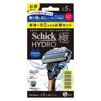 シック・ジャパン シック ハイドロ極 普通肌 コンボパック 本体+替刃5個 50030267 1個