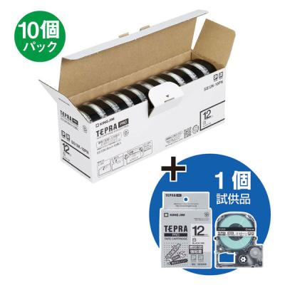 キングジム 強粘着ラベルサービスセット SS12Kー10PNWーTH 1セット