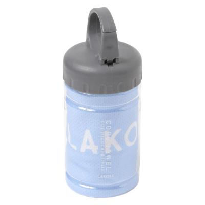 【冷感】クールタオルボトル ライトブルー LAKOLE/ラコレ