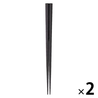 無印良品 すり漆 六角箸 23cm 1セット（2膳） 良品計画
