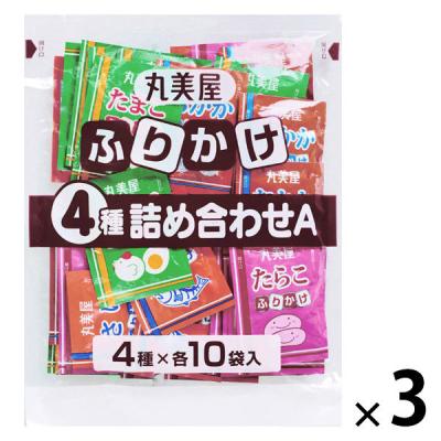 丸美屋　業務用　ふりかけ4種詰め合わせ　1セット（1袋（2.5g×40袋)×3）　4種アソート各10袋入