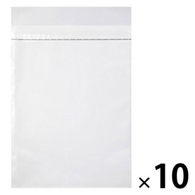 今村紙工 クリア封筒 角2 片面白印刷 100枚 CPPDM-K2 1セット(1袋(100枚)×10)