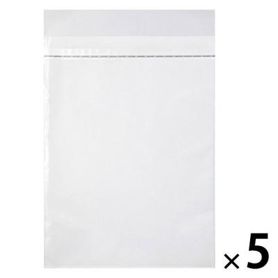 今村紙工 クリア封筒 角2 片面白印刷 100枚 CPPDM-K2 1セット(1袋(100枚)×5)