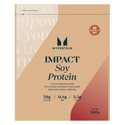 マイプロテイン　インパクト　ソイプロテイン　黒糖ミルクティー風味　1袋（360g）　MYPROTEIN　IMPACT