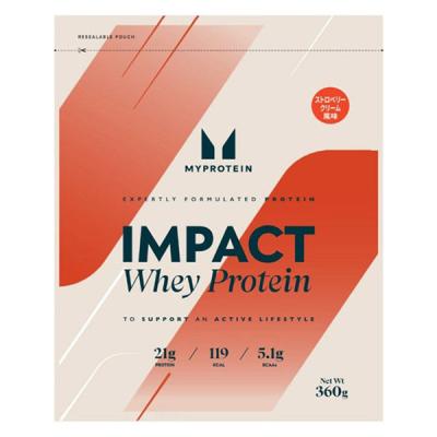 マイプロテイン　インパクト　ホエイプロテイン　ストロベリークリーム風味　1袋（360g）　MYPROTEIN　IMPACT