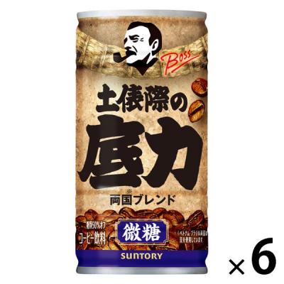 （缶コーヒー） サントリーフーズ ボス 土俵際の底力 185g 1セット（6缶）