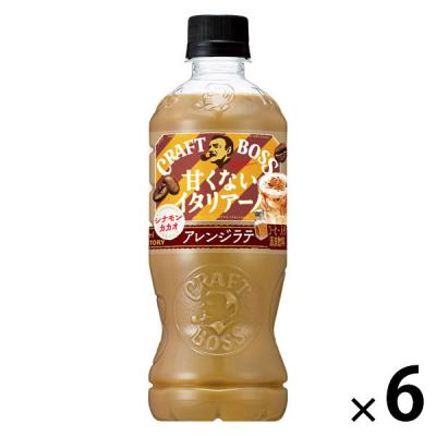 サントリーフーズ クラフトボス 甘くないイタリアーノ アレンジラテ シナモン・カカオ 500ml 1セット（6本）