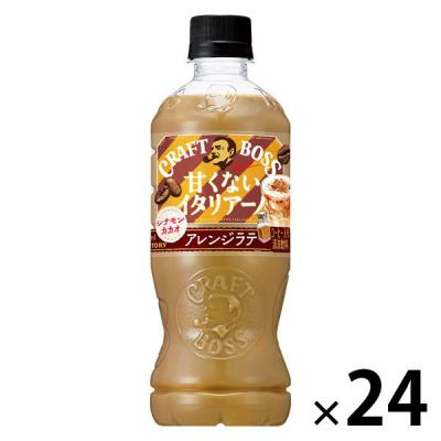 サントリーフーズ クラフトボス 甘くないイタリアーノ アレンジラテ シナモン・カカオ 500ml 1箱（24本入）