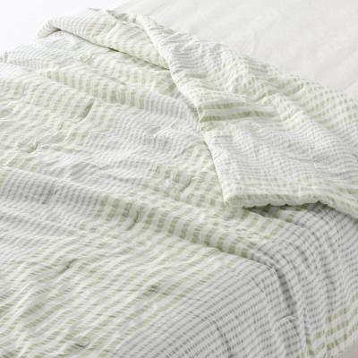 無印良品 綿 サッカー織 グリーンストライプ　3点セット LOHACO - 無印良品 綿 サッカー織 薄掛ふとん D 180×200cm