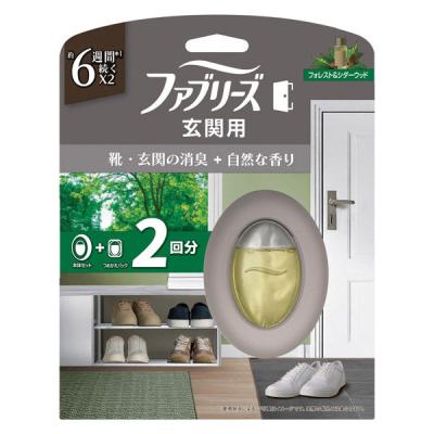 ファブリーズ 玄関用消臭芳香剤 フォレスト＆シダーウッドの香り 7mL 1パック（本体+詰替1個） P＆G