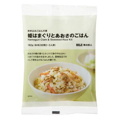 無印良品 炊き込みごはんの素 姫はまぐりとあおさのごはん １８２ｇ（お米２合用２〜３人前） 良品計画